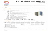 AQUA 300 ROUND SX · 2020. 6. 30. · Example Part Number: K3RS-NVD-30832720NN-L1 K AQUA 300 Round SX Sconce -INtegrated Driver, 0-10V Dimming - Down, 3000lm, 83CRI, 2700K, 20°,