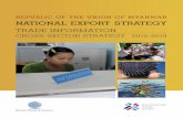 REPUBLIC OF THE UNION OF MYANMAR NATIONAL EXPORT … · 2019. 11. 29. · The National Export Strategy (NES) of Myanmar is an official document of the Government of the Republic of