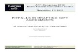 Pitfalls in Drafting Gift Agreements - AFP Greater Toronto ...afptoronto.org/wp...in-Drafting-Gift-Agreements-1.pdf · • The terms “Gift Agreement” and “Pledge Agreement”