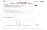 DATA SHEET - dzsc.com · Wide operating voltage (V1mA) range from 18V to 820V. Fast responding to transient over-voltage. Large absorbing transient energy capability. Low clamping