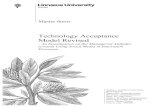 Technology Acceptance Model Revised - DiVA portal726178/...Master thesis Technology Acceptance Model Revised - An Investigation on the Managerial Attitudes towards Using Social Media