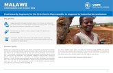 MALAWI - World Food Programme · MALAWI mVAM Bulletin #10: October 2016 Food security improves for the first time in three months in response to humanitarian assistance Key points: