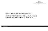 POLICY WORDING PROPERTY INSURANCE FOR LEASEHOLDERS · their emergency number 01732 520270 Confirm youare a leaseholder of the Local Authority named onyourscheduleandthat coveris via