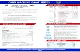 OHIO MACHINE GAME NOTES · 2018. 7. 20. · Steven Waldeck netted a buzzer-beating 2-point goal to give the Machine the lead into the fourth quarter against Florida. It was his second