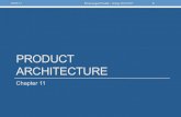 PRODUCT ARCHITECTURE · 2017. 11. 16. · Arsitektur Produk • Arsitektur produk adalah penugasan elemen-elemen fungsional dari produk terhadap kumpulan bangunan fisik (physical