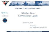 NDIA San Diego Fall/Winter 2020 Update...PMW 790 PEO Space Systems & PMW 146 NAVWAR 4.0 & 6.0 and FRD PEO Digital PMWs 205, 260, 270, 280 & 290 PEO MLB PMWs 220, 230, 240, & 250, PMS