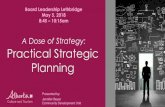 New A Dose of Strategy: Practical Strategic Planning · 2020. 2. 24. · organization's strategy: grand, business, and functional • Synthetic • Inductive • Experimental •