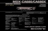 MDX-CA680/CA680X - MiniDisc€¦ · MDX-CA680/CA680X TV tuner unit* Syntoniseur de télévision* BUS CONTROL IN BUS AUDIO IN Source selector* Sélecteur de source* * not supplied