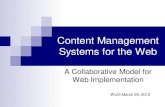 Content Management Systems for the Web · Intranet 1.0 – Where We Were . Intranet 2.0 – Where We Are . Intranet 3.0 – Where We’re Heading. A Well-Designed Website ... DFG