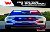 2020 FORD POLICE INTERCEPTOR UTILITY...Series is engineered for versatility and convenience. Laser etched opaque colored domes provide full customization. A multitude of options are