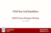 FY20 Year End Deadlineskeck.usc.edu/.../06/Finance-Managers-Meeting-06-04-2020.pdf2020/06/04  · FY20 Year End Deadlines (July) Key Dates System Process July 3, Friday (University
