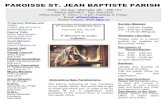 PAROISSE ST. JEAN BAPTISTE PARISHsjbp.ca/Bulletins/Bulletin sjbp 2013-02-03.pdf · PAROISSE ST. JEAN BAPTISTE PARISH 10020 - 100 Ave., Morinville, AB T8R 1P7 Phone: 939-4412 Fax: