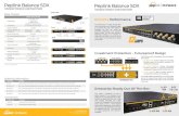 peplink SDX datasheet€¦ · 2x GE WAN 2x SFP+ WAN 2x USB WAN 8x GE PoE+ LAN The SDX has a slot for a FlexModule, which is available in three versions: We will build additional FlexModules