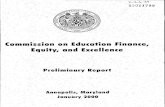 Commission on Education finance, Equity, and Excellencemsa.maryland.gov/megafile/msa/speccol/sc5300/sc... · Dr. Alvin Thornton, Chairman Mr. Joseph F. Anderson, III Senator Michael