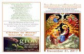 born of the Virgin for us and our salvation, be upon you and ......with prayers for the New Year 11:45 a.m. Fellowship/Coffee Hour –January 3, 2018Wednesday 7:15 a.m. Daily Matins
