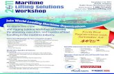 An interactive crane and rigging training workshop addressing the … · 2017. 10. 8. · • Multi-Crane Lifts • Training, Qualification, and Certification of Personnel • Load