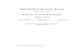 Walt Whitman Quarterly Review · 2010. 7. 13. · In Literaturnoe proizvedenie kak tseloe i problemy ego analiza. Kemerovo, USSR: Kemerovo University, 1979, pp. 64-74. Pollak; Vivian