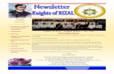 Knights of Rizal - Diamond Chapter Antwerp ......3 Invitation Knights of Rizal Diamond chapter – Antwerp Inivite you on April 30th, 2011 to the 4th Informative Rizal quiz And a tasteful