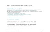 LoadRunner Readme File...HPLoadRunnerReadmeFile SoftwareVersion12.02 PublicationDate:December2014 A latereditionoftheReadmefilemaybeavailable.Forupdates,checkoneofthese