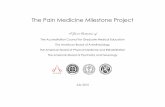 The Pain Medicine Milestone Project - ACGME Home · 2015. 11. 6. · Worksheet. For each reporting period, a fellow’s performance on the milestones for each sub-competency will