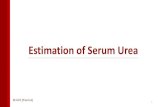 Estimation of Serum Urea - KSU Faculty · -Urea: •Urea is the highest non-protein nitrogen compound in the blood. •Urea is the major excretory product of protein metabolism. •It