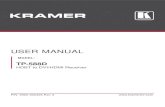 USER MANUAL - KramerSecure Site k.kramerav.com/downloads/manuals/tp-588d.pdf · Welcome to Kramer Electronics! Since 1981, Kramer Electronics has been providing a world of unique,