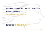Guidance for Role Holders€¦ · HERA Guidance for Role Holders Page 1 Guidance for Role Holders November 2013 . Developing people, delivering results Our vision is an HE/FE community