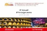 Final Program - HealthManagement.org · 2016. 9. 25. · 2016 nal of national Society of Ultrasound in Obstetrics and Gynecology ASOUND in Obstetrics & Gynecology isuog g ... ejtel,
