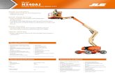 HYBRID ARTICULATING BOOM LIFTS€¦ · • JLG Skyguard active system without beacon • 0.76 m x 1.22 m slide bar side entry platform • 13 mm airline to platform • 9 x 20 Non-Marking