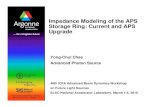 Impedance Modeling of the APS Storage Ring: Current and ......Storage Ring: Current and APS Upgrade Yong-Chul Chae Advanced Photon Source 48th ICFA Advanced Beam Dynamics Workshop