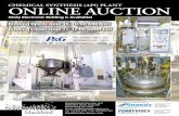 CHEMICAL SYNTHESIS (API) PLANT ONLINE AUCTION · . ONLINE AUCTION Bidding Closes June 11th 12:00 Noon EDT blackbirdauctions.com REACTORS PFAUDLER 150-Gallon Hastelloy Reactor, rated