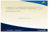 Evaluation of the Canadian Nuclear Safety Commission's ... · CODAP (combines ongoing work related to OPDE and SCAP as of 2013-2014) Euro 0.12 million annually (120,000) 11% ...