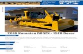 2010 Komatsu D85EX - 15EO Dozer...2010 Komatsu D85EX - 15EO Dozer DESCRIPTION Only 2,751 Hours, EROPS, A/C Cabin, SU Blade with Tilt, E Stops, Lockable Isolator, UHF Radio, Fitted
