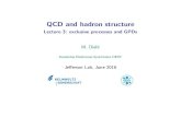 QCD and hadron structurebib-pubdb1.desy.de/record/300170/files/hugs-3.pdf · QCD and hadron structure Lecture 3: exclusive processes and GPDs M. Diehl Deutsches Elektronen-Synchroton