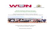 WUN Global Africa Group Research Impact Workshop...2 Table of Contents Heading Page Workshop summary and thanks by W orkshop Conveners and Co-Chairs, WUN Global Africa Group 3 Welcome