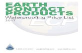 EARTHEARTH CONTACTCONTACT PRODUCTSPRODUCTS · 2017. 11. 22. · ECP Waterproofing pg 17 pg 16 pg 14-15 pg 13 pg 11-12 pg 9-10 pg 8 pg 7 pg 6 pg 3-5 pg 2 ... GPH @ 10’ head, max