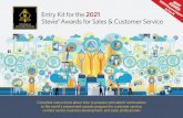 ories Stevie Awards for Sales & Customer Service2020/10/14  · Entry Kit for the 2021Stevie® Awards for Sales & Customer Service Complete instructions about how to prepare and submit