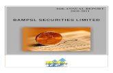 BAMPSL SECURITIES LIMITED...BAMPSL SECURITIES LIMITED Annual Report 2010-2011 ( 2 ) NOTICE Notice is hereby given that the 16th Annual General Meeting of the Company will be held on