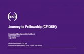 Journey to Fellowship (CFIOSH)Journey to Fellowship (CFIOSH) Professional Development Virtual Event . IOSH UAE Branch . August 2020. Mansoor Poozhithodi CFIOSH . Professional Development