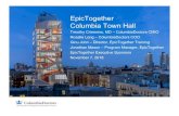 EpicTogether Columbia Town Hall Documents...2017 Q3 Q4 2020 Q1 2018 Q2 Q3 Q4 2019 Q2 Q3 Q4 Q1 2020 Q2 Contract Signed Aug 24 Columbia EpicTogether Go-Live ... oOrganized Health Care
