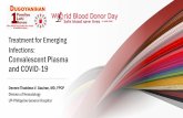 Convalescent Plasma Therapy for COVID-19home.nbbnets.net/nvbsp-v2/downloadables/lectures/NVBSP... · 2020. 8. 24. · Objectives 1. To provide an overview on the current treatment