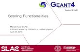 Geant4 – Updates Event biasing Cuts per region Restructuring ...mancinit/Teaching/Scoring.pdfCommand-based scoring • Command-based scoring functionality offers the built-in scoring