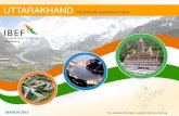 Uttarakhand Tourism Development Master Plan 2007-22 ... · Thriving tourism • The state is located at the foothills of the Himalayas. Presence of several hill stations, wildlife