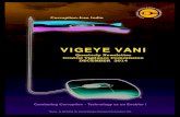 VIGEYE VANIVIGEYE VANI Quarterly Newsletter Central Vigilance Commission DECEMBER 2014 *Source - Dr. Ajit Pathak, Dy. General Manager (Corporate Communication), IOCL 1 Message It …