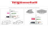 Assembling Instructions for Shopfitting Shelves€¦ · Gondola end frame – for attaching a side shelving unit. End cap for upright – top upright cover. Gondola cover strip –