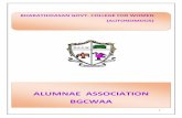 BHARATHIDASAN GOVT. COLLEGE FOR WOMEN ...3 We are proud to introduce BGCWAA - Bharathidasan Government College for Women Alumnae Association – as a major force to reckon with, in