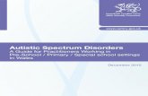Autistic Spectrum Disorders€¦ · that ASD is commonly found together with other medical conditions, both physical and mental. Although population estimates show that Autistic Spectrum