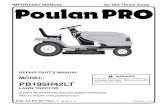 IPL, PB195H42LT, 2010-05, TRACTORS/RIDE MOWERS, …PB195H42LT LAWN TRACTOR ALWAYS WEAR EYE PROTECTION DURING OPERATION Visit our website: WARNING: Read this Man u al and follow all