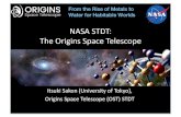 NASASTDT:$ The$Origins$Space$Telescopegopira.jp/sym2017/504sakon.pdf2010 2020 2030 Origins WFIRST Herschel JWST Spitzer Warm Spitzer AKARIwarm AKARI JWST SPICA Origins Space Telescope