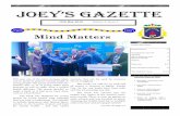 ark Joey’s Gazette - St. Joseph's Secondary C.B.S., Fairvie · 2018. 5. 17. · ark Transition Year Awards Joey’s Gazette Volume 5, Issue 1 Page 3 Sixth Year Graduation Ceremony